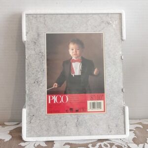 PICO Vintage 1992 Glass Clip Frame 8x10 Frameless Minimalist Made in Italy Chic